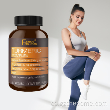 Suplemento de suplementos de cúrcuma orgánica Sistema inmunitario saludable